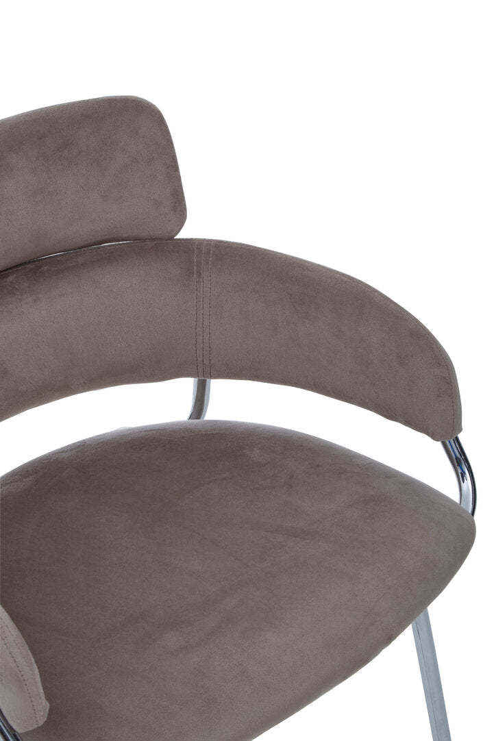 Devon Mink Velvet Bar Chair