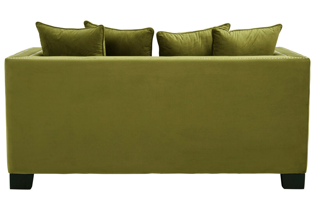 Kensington 2 Seat Moss Velvet Sofa