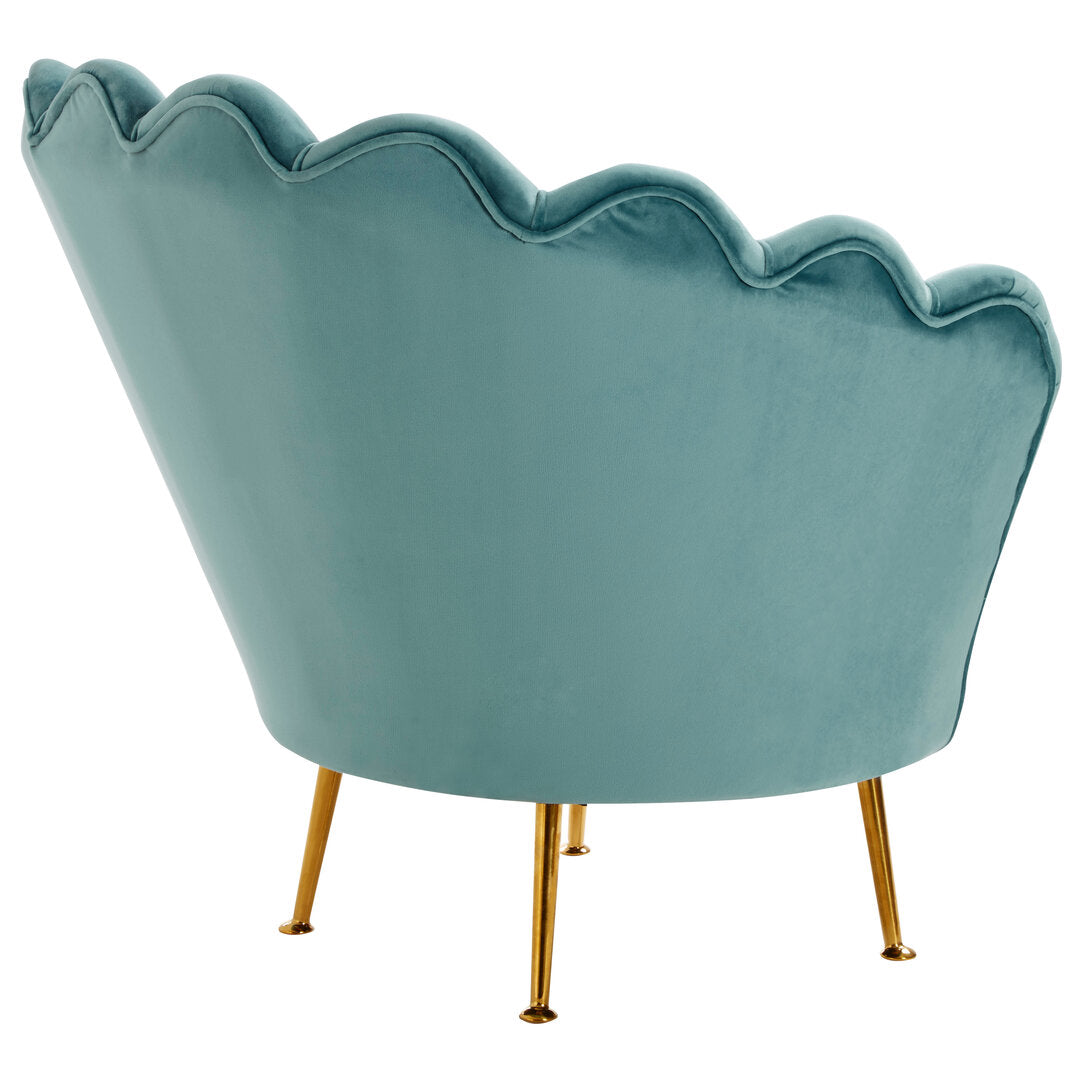 Whitby Blue Scalloped Chair