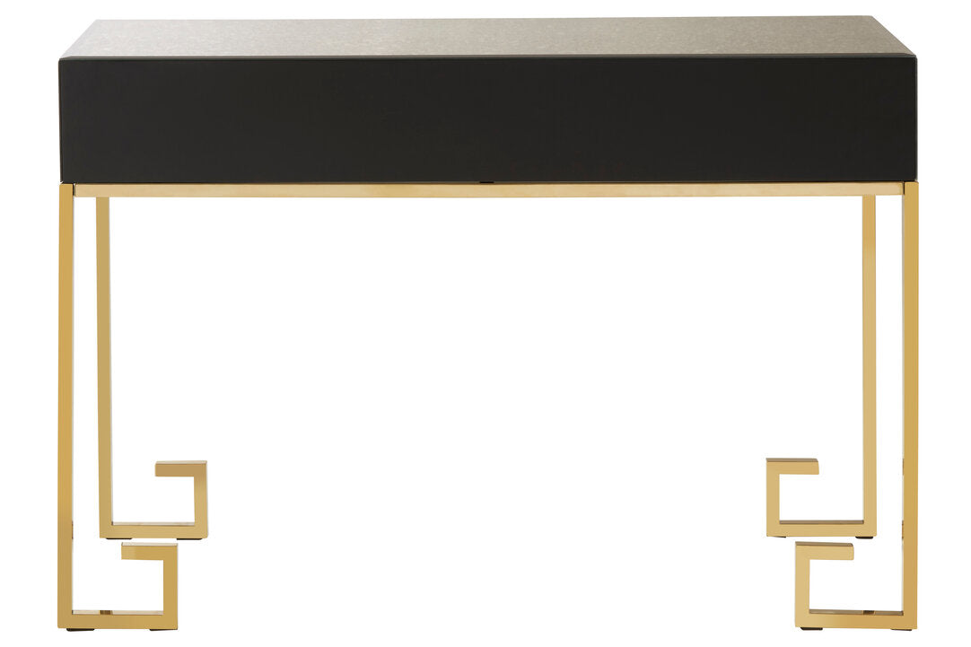 Sorrento Antique Mirror and Gold Console Table