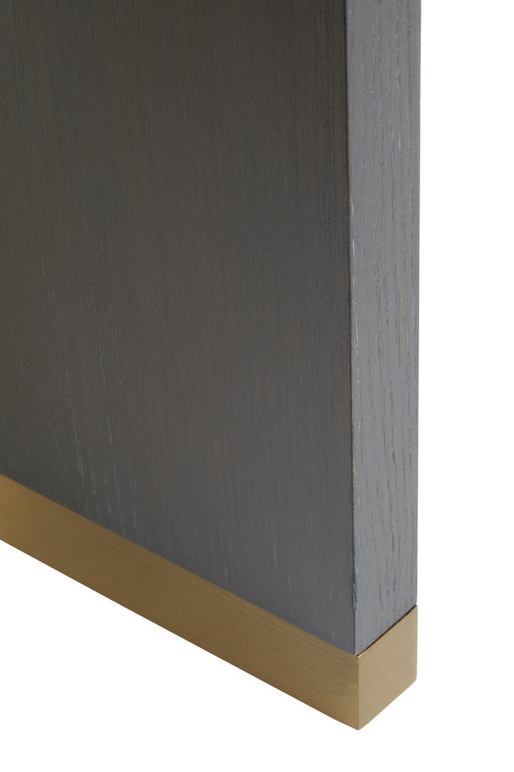 Oxford One Drawer Grey Shagreen Effect Side Table