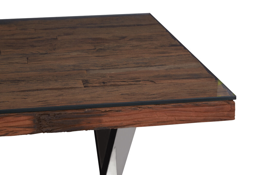 Madison Natural Dining Table With Cross Base