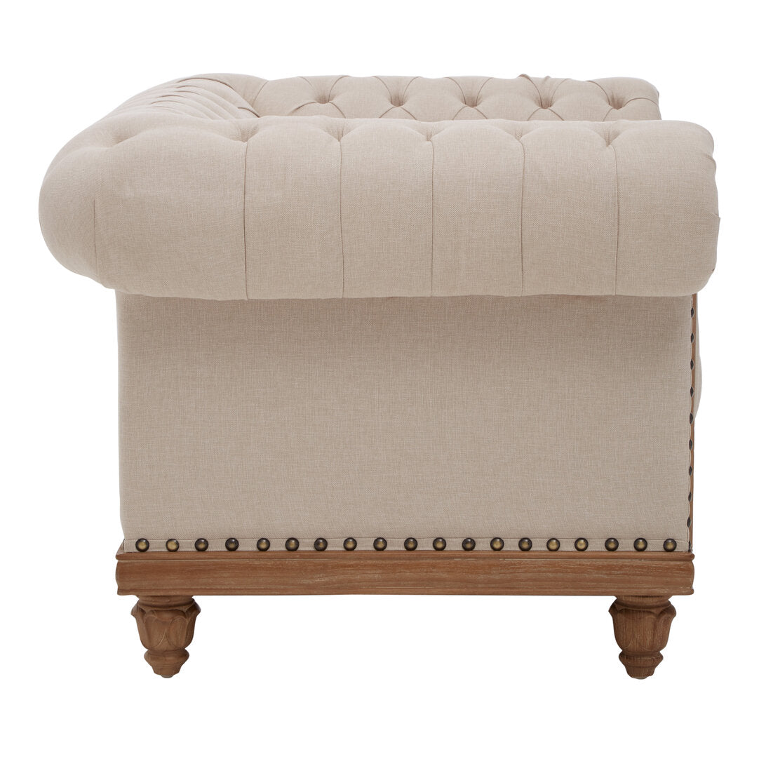 Savannah Chesterfield Cream Armchair