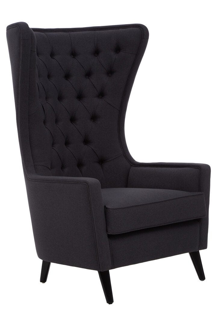 Brooklyn Black Tufted Highback Chair