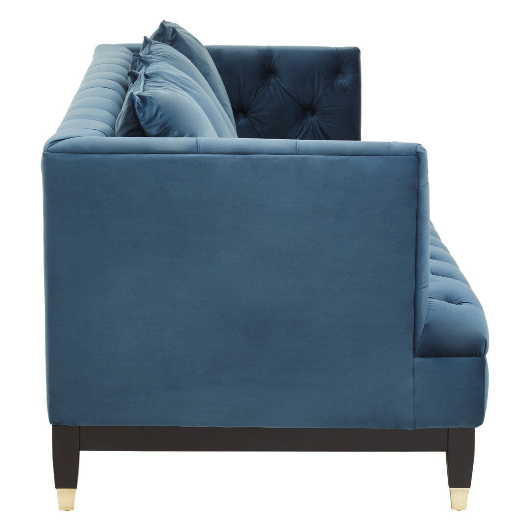 Soho 3 Seat Navy Fabric Sofa
