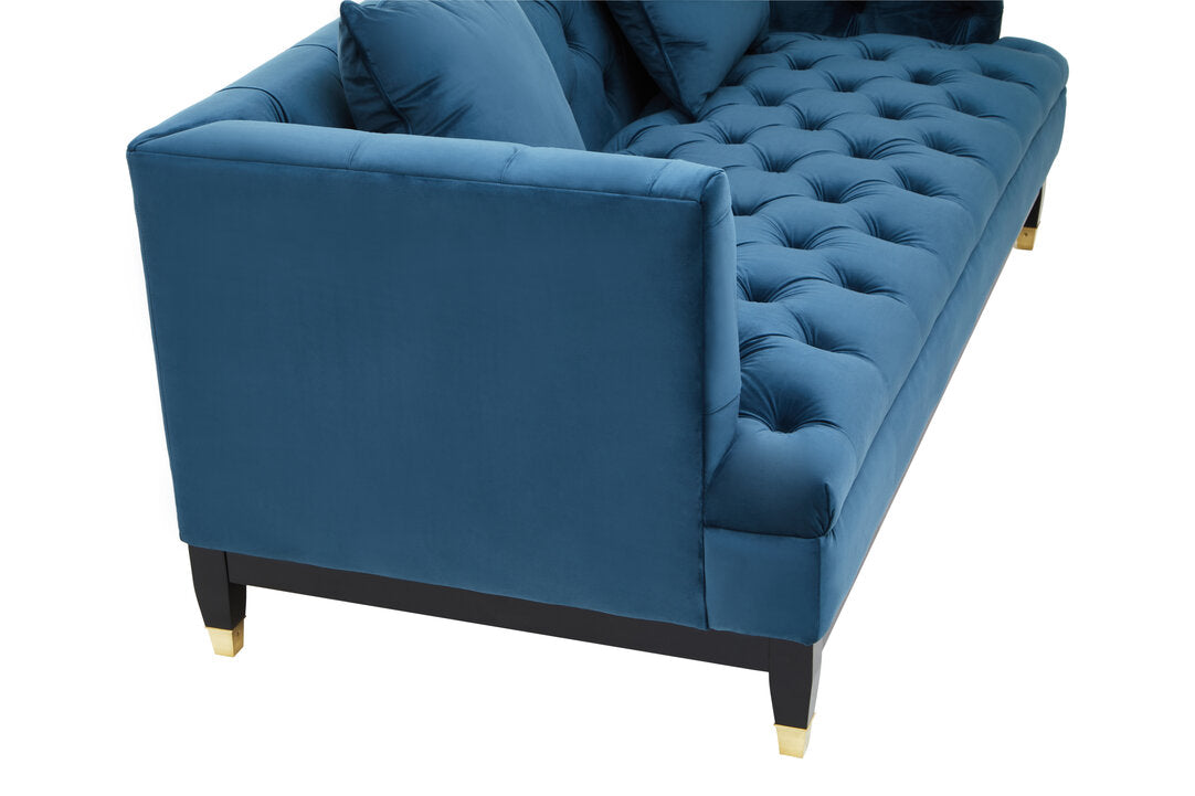 Soho 2 Seat Navy Fabric Sofa