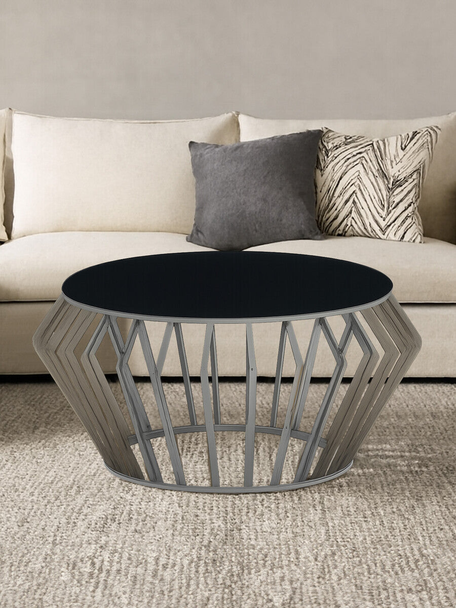 Monaco Round Coffee Table with Glass