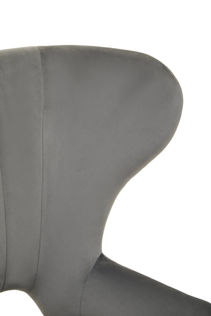 Bristol Grey Velvet Armchair