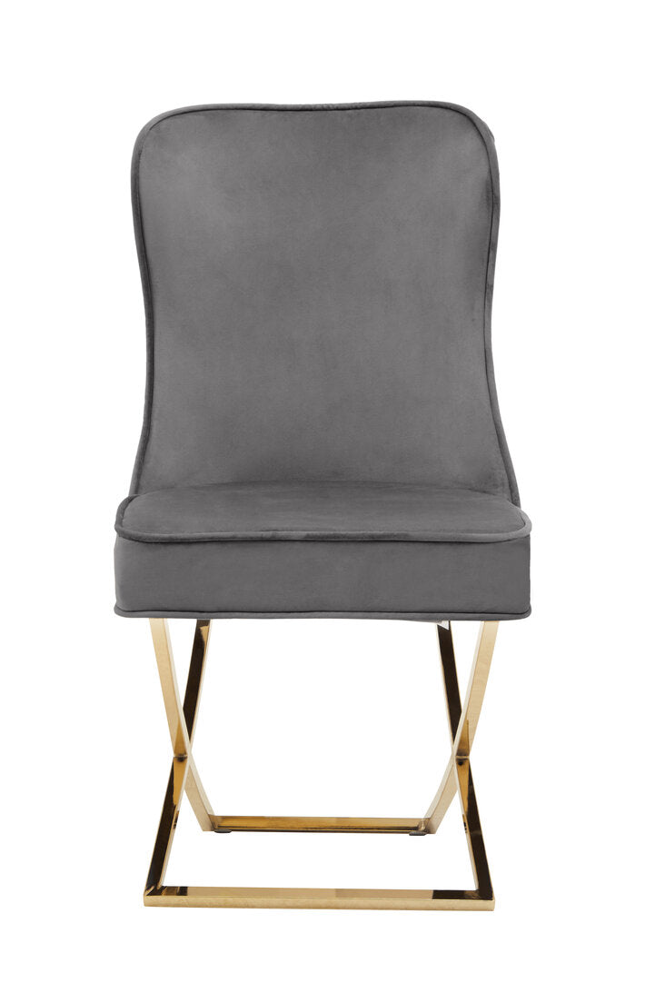 Norwich Button Back Grey Dining Chair