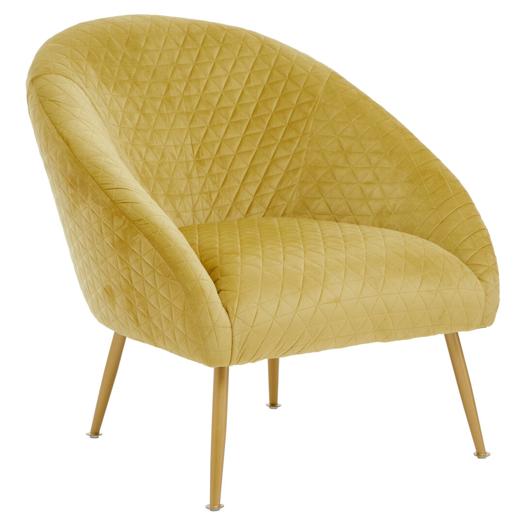 Lincoln Gold Velvet Occasional Chair