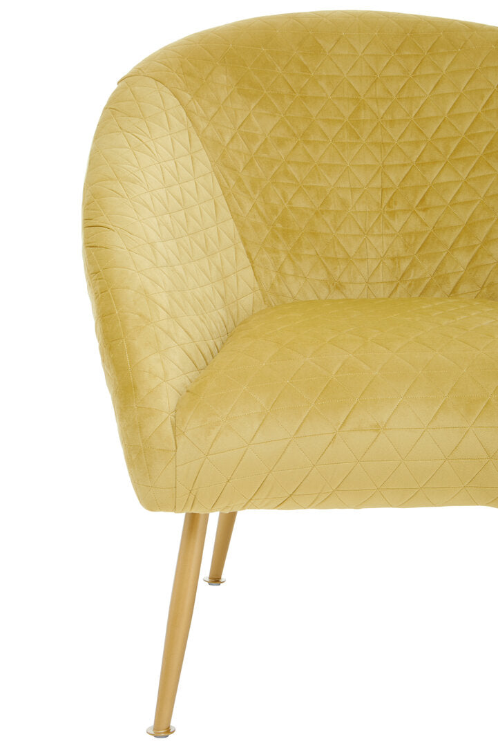 Lincoln Gold Velvet Occasional Chair