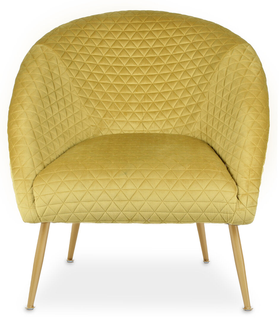 Lincoln Gold Velvet Occasional Chair