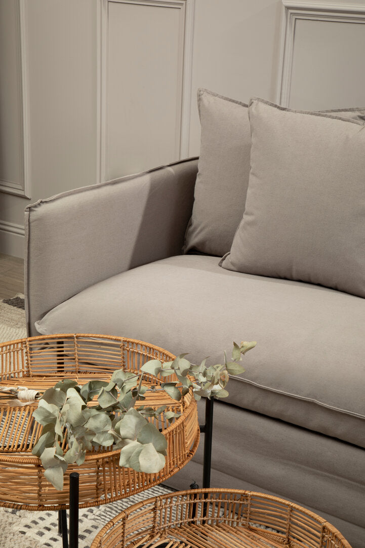 Milan 3 Seater Grey Sofa
