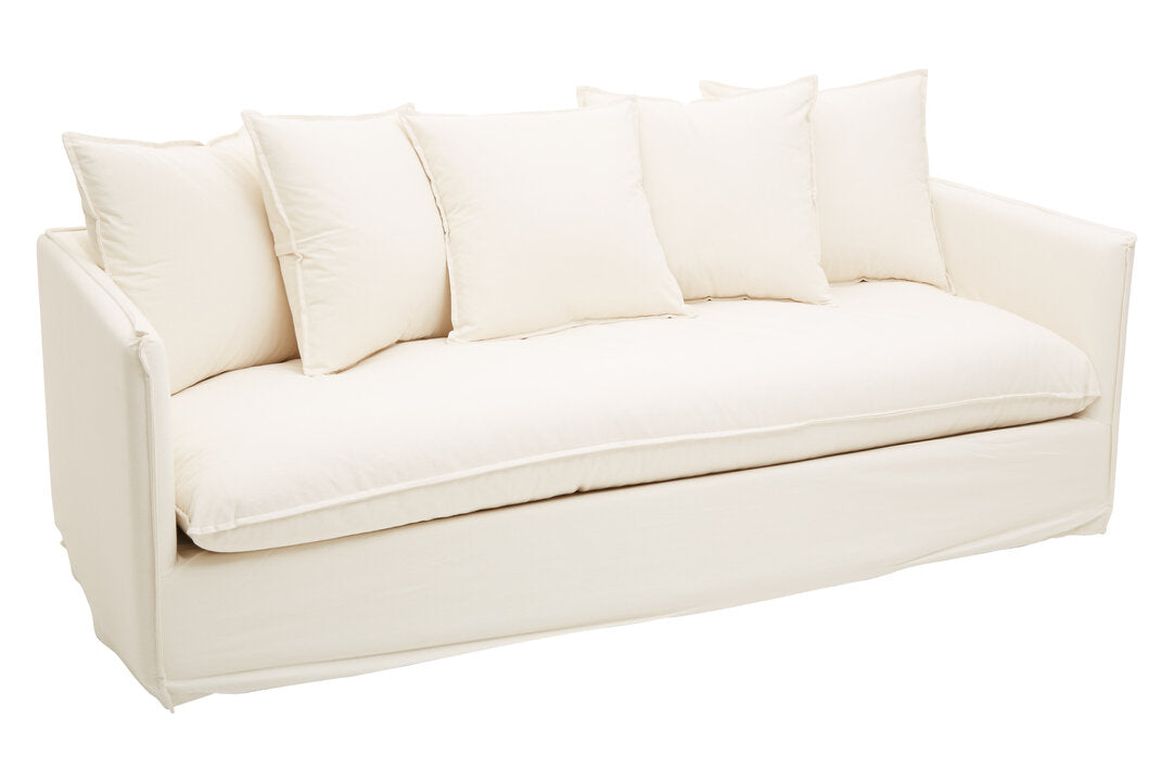 Milan 3 Seat Cream Sofa