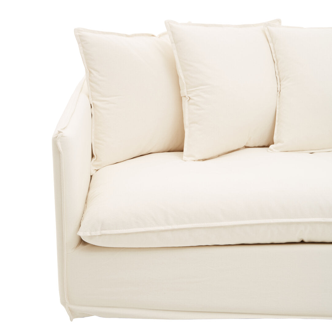 Milan 3 Seat Cream Sofa