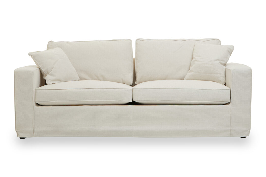 Seville 3 Seat Cream Fabric Sofa