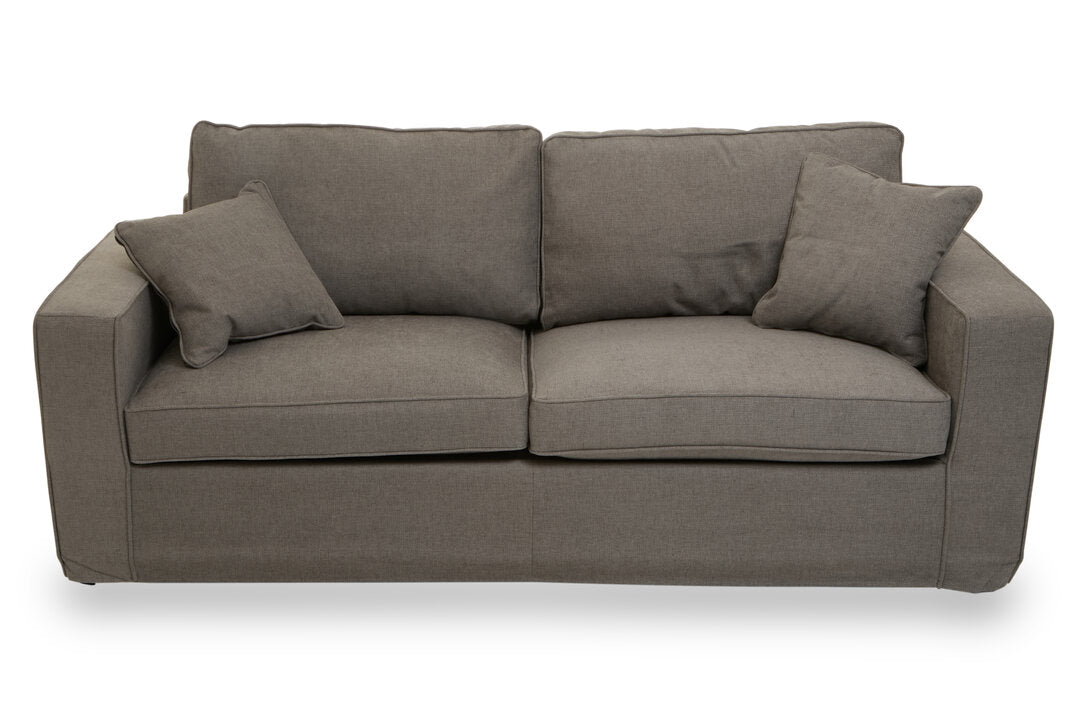 Seville 3 Seat Grey Fabric Sofa