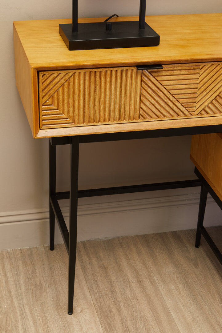Granada Natural Finish Console Table with 2 Drawers