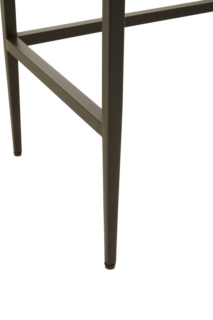 Granada Black Finish Console Table with 2 Drawers