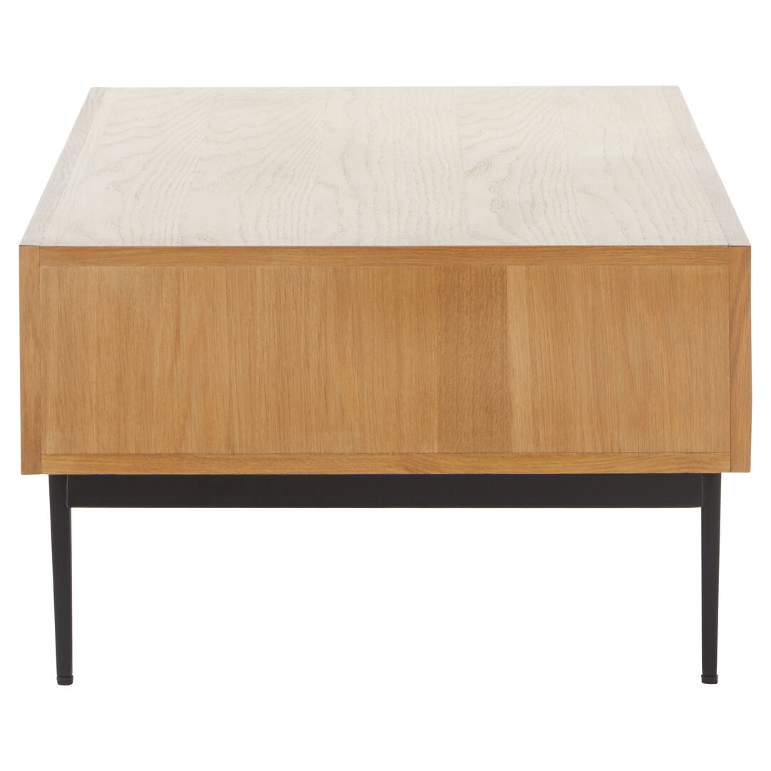 Granada Natural Finish Coffee Table with Drawers