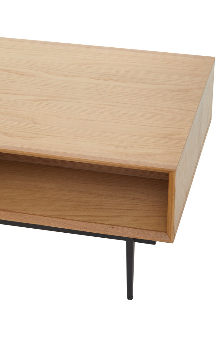 Granada Natural Finish Coffee Table with Drawers