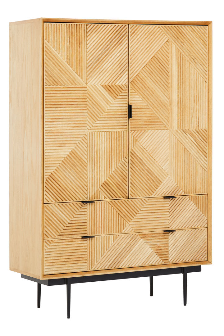 Granada Natural Finish Cabinet with Drawers