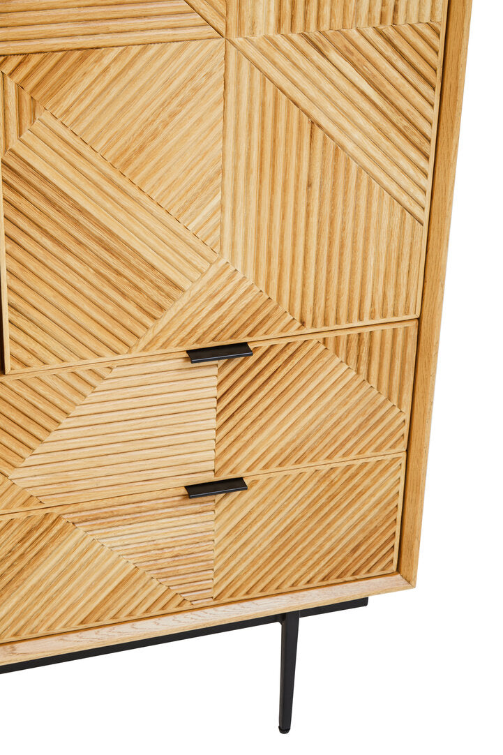 Granada Natural Finish Cabinet with Drawers