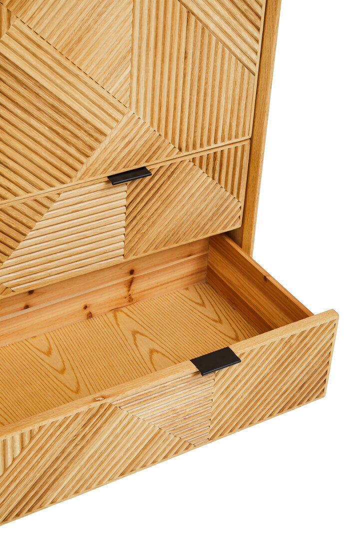 Granada Natural Finish Cabinet with Drawers