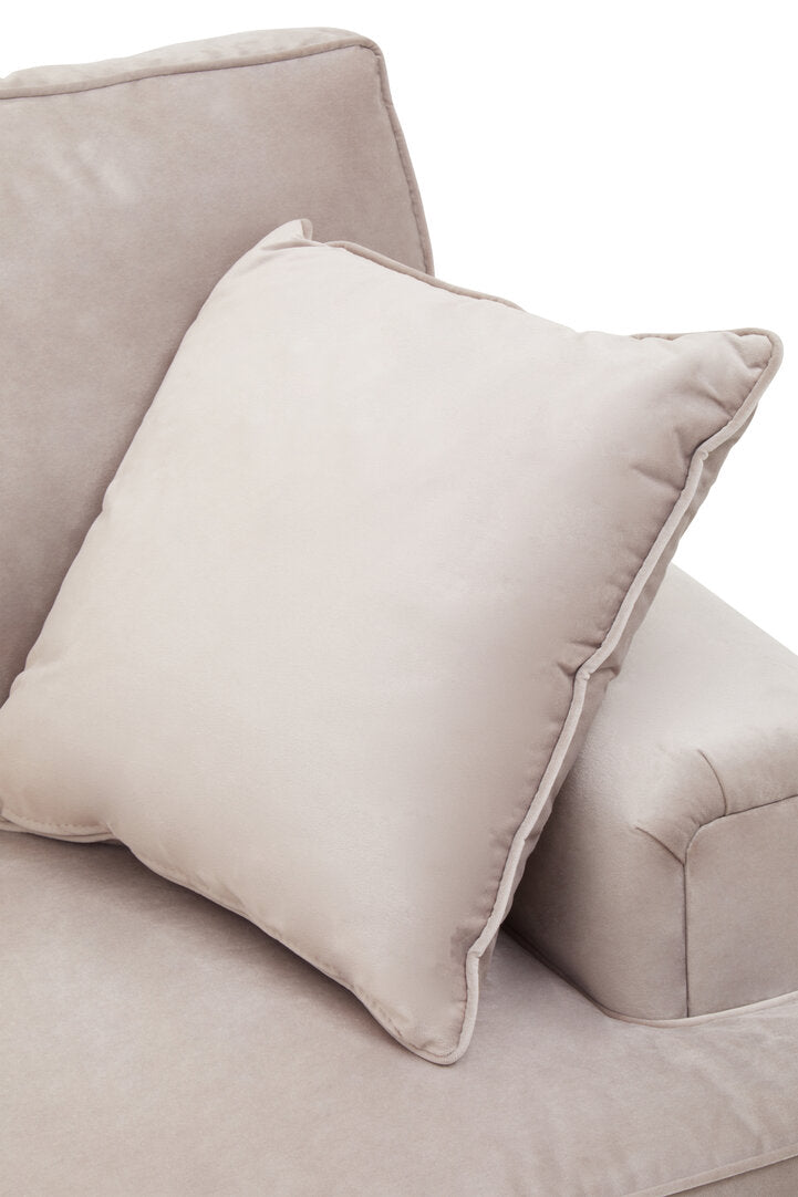 Whitby Two Seat Mink Velvet Sofa