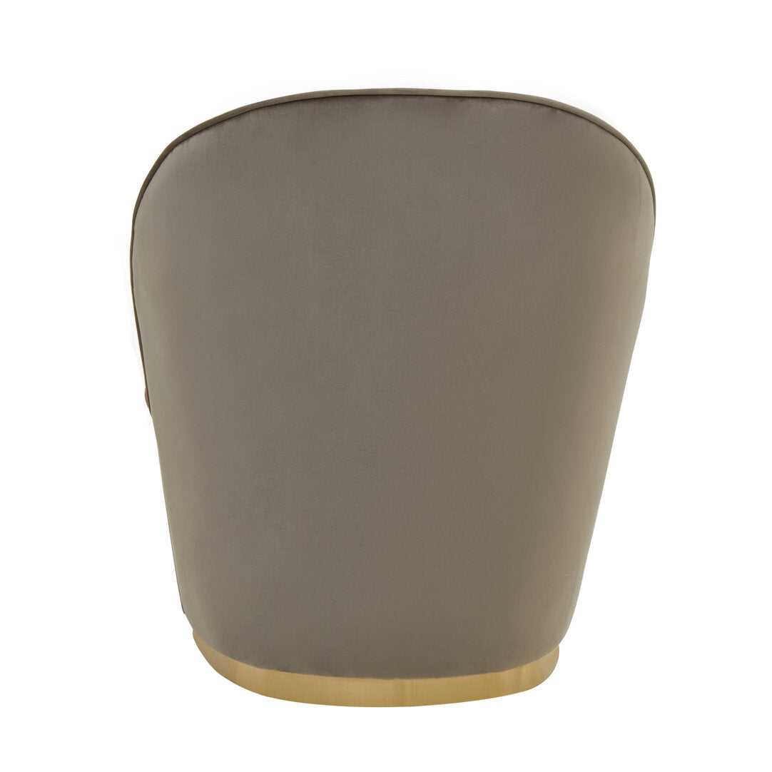 Verona Tamra Mink Velvet Gold Base Chair