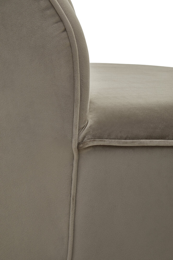 Verona Tamra Mink Velvet Gold Base Chair