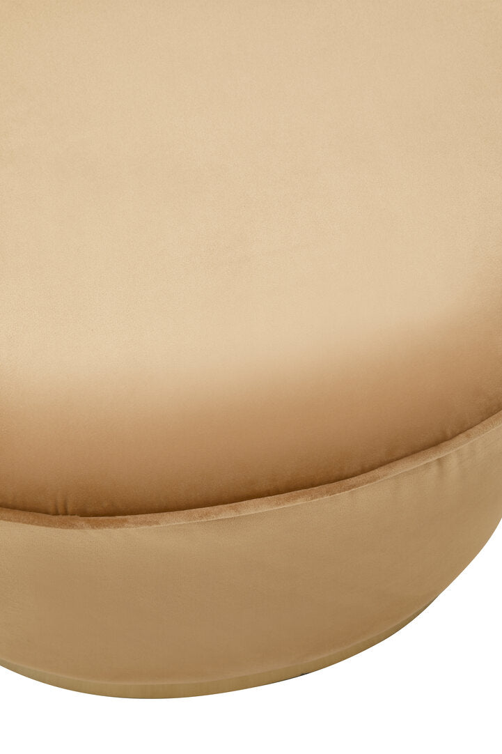 Devon Beige Velvet Gold Base Chair
