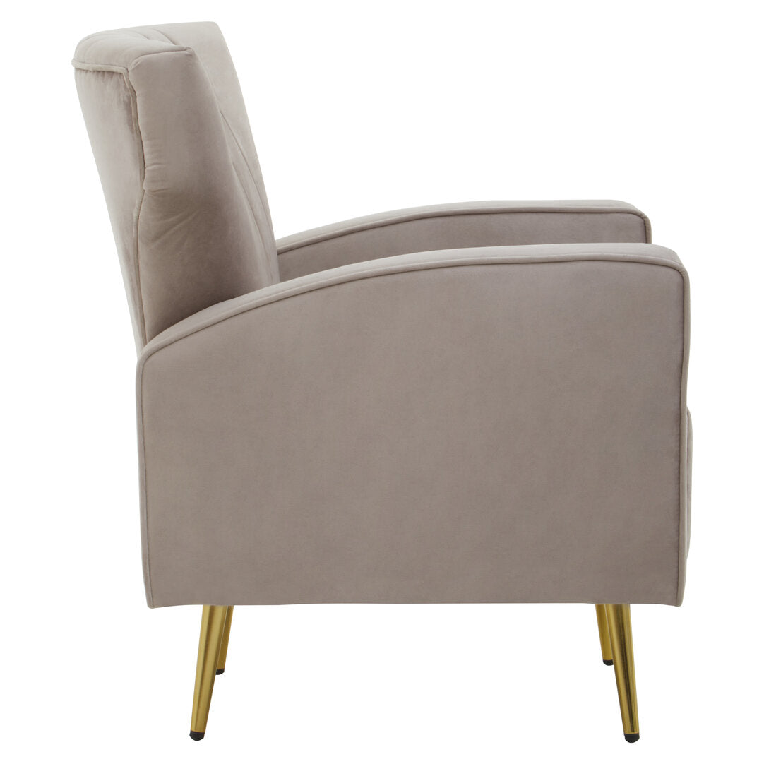 Kensington Mink Velvet Armchair