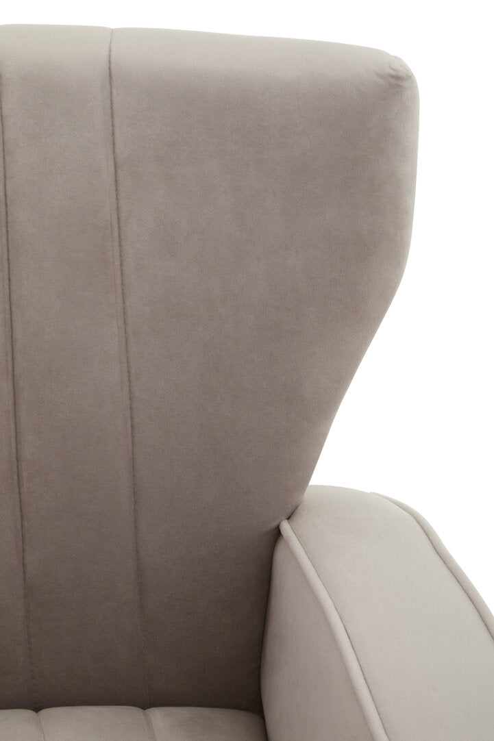 Kensington Mink Velvet Armchair