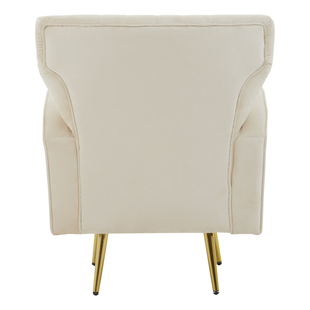 Kensington Natural Velvet Armchair