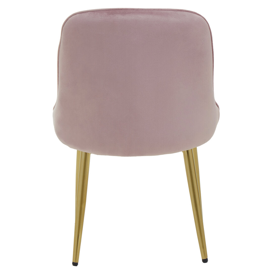 Windsor Dusky Pink Velvet Dining Chair