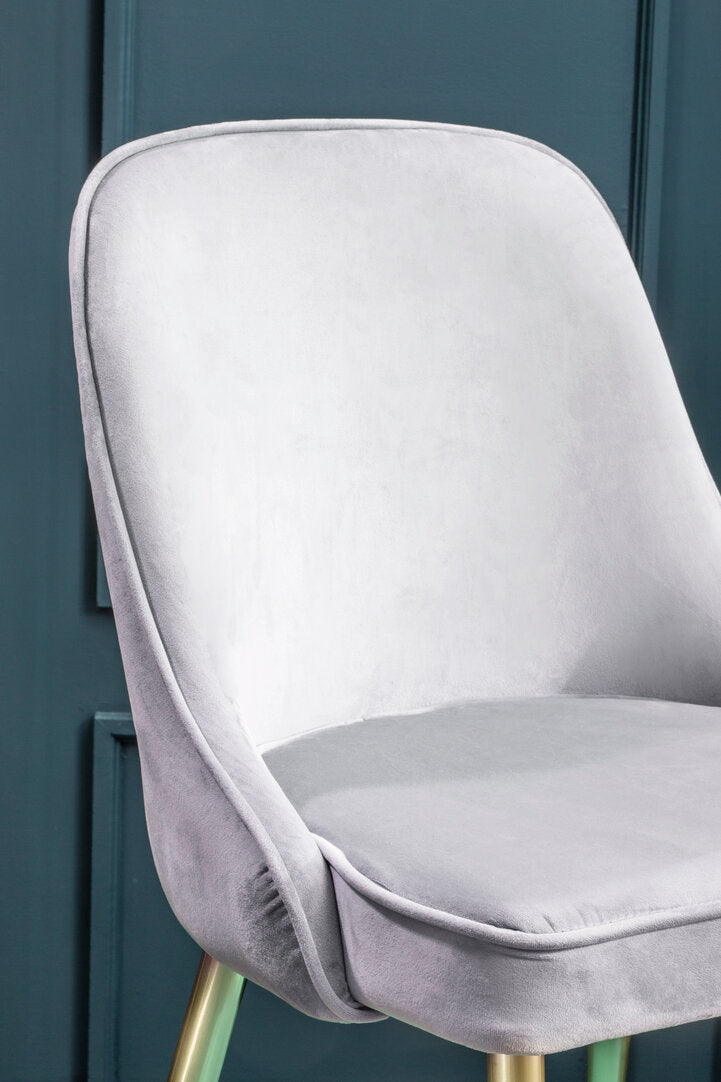 Windsor Grey Velvet Dining Chair