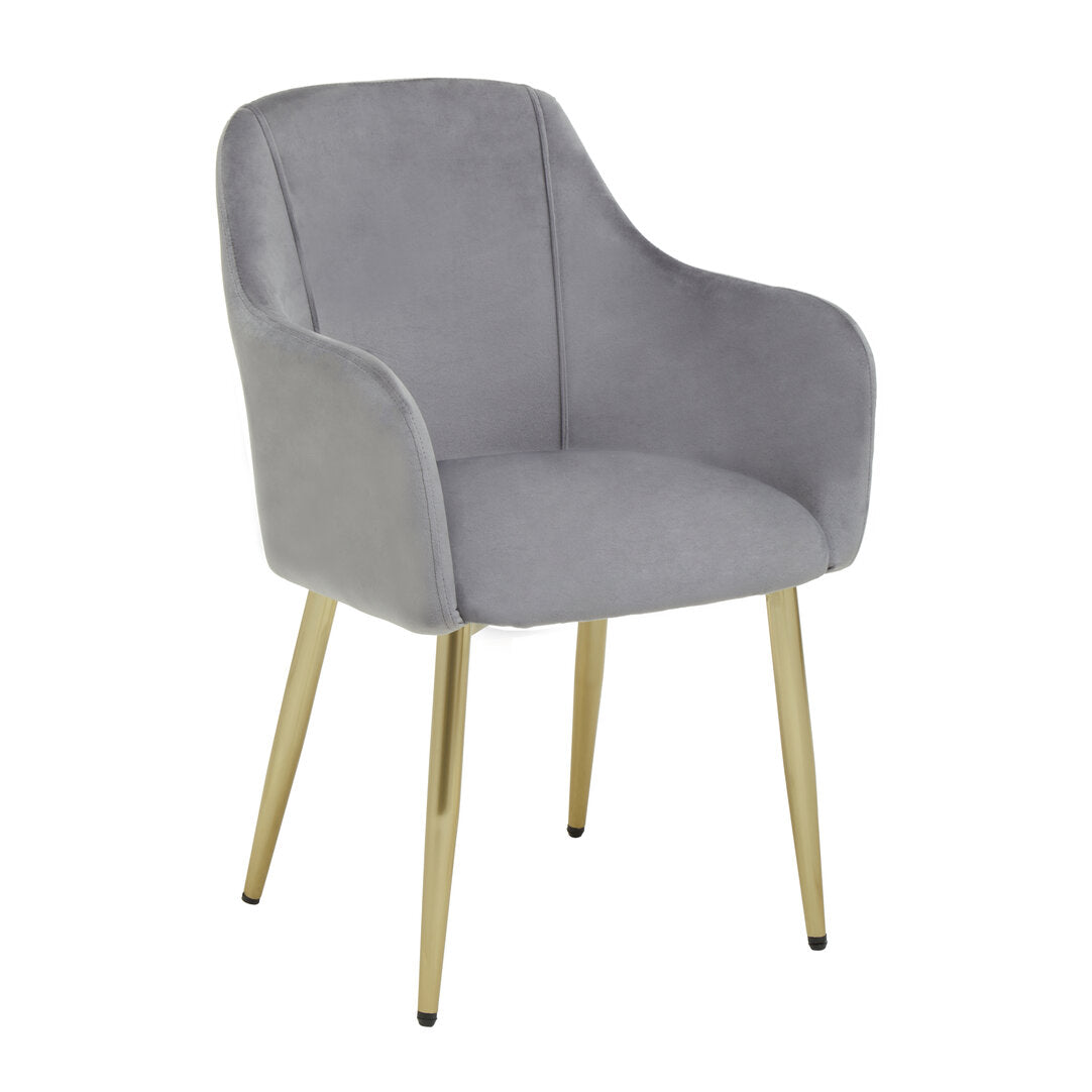 Granada Grey Velvet Dining Chair