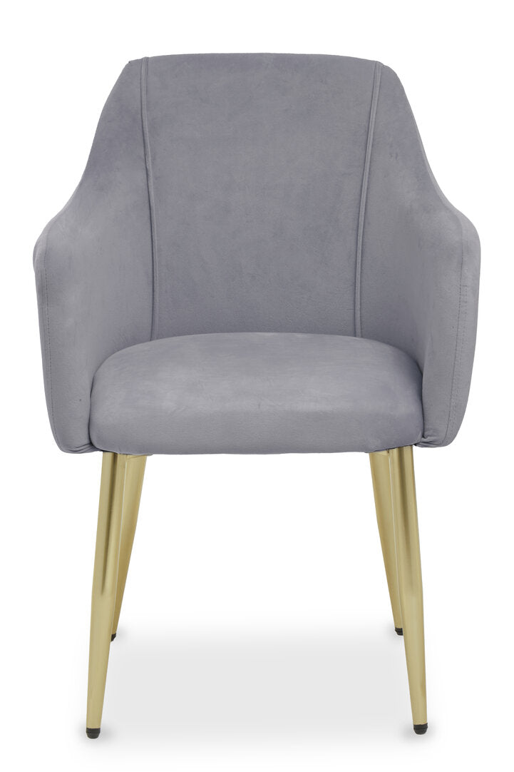 Granada Grey Velvet Dining Chair
