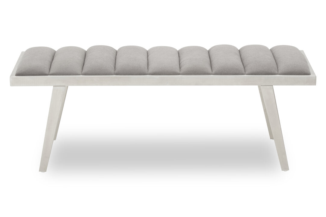 Richmond Grey Bench With Splayed Legs