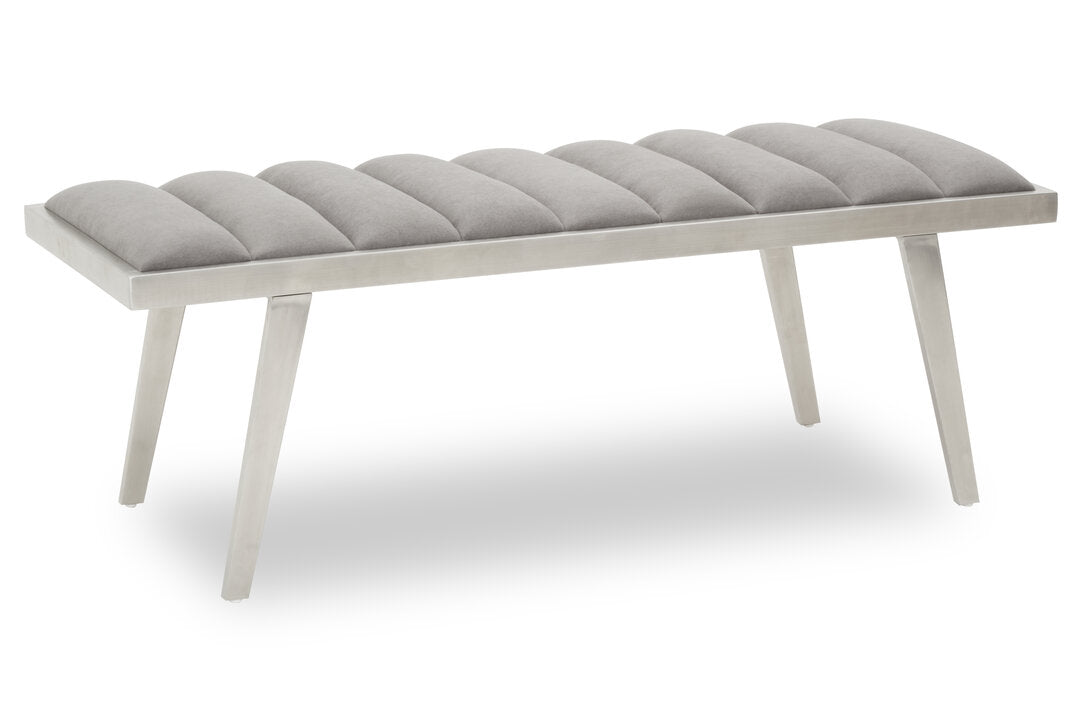 Richmond Grey Bench With Splayed Legs