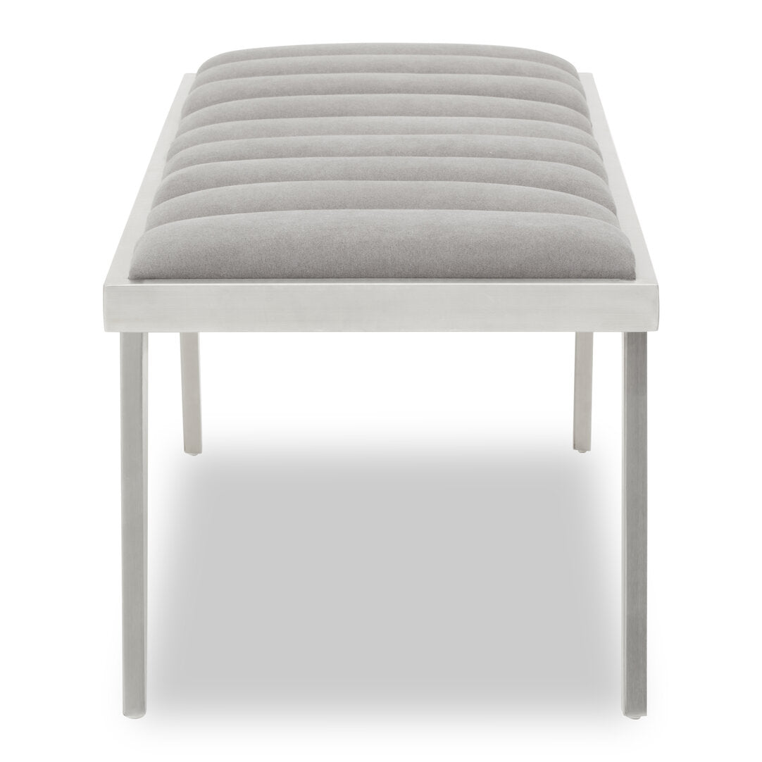 Richmond Grey Bench With Splayed Legs