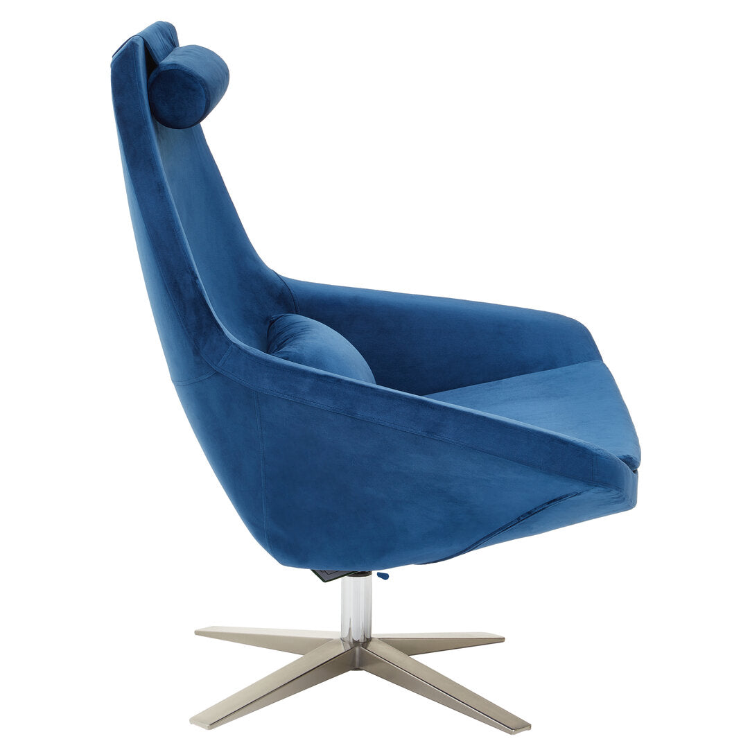 Savoy Velvet Armchair Navy