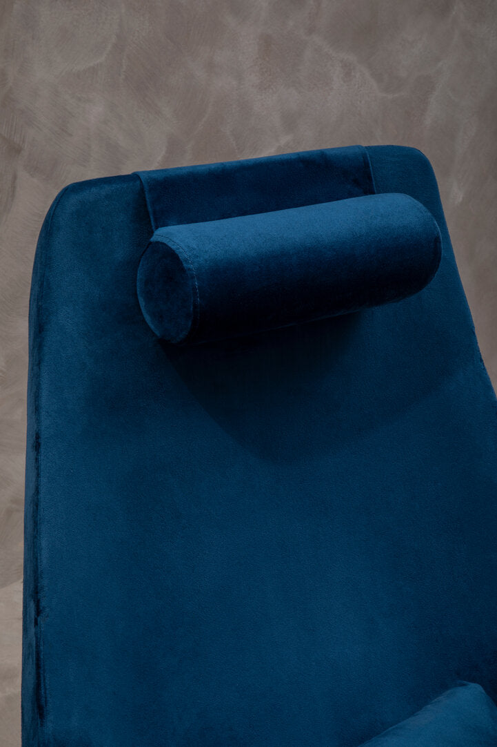 Savoy Navy Velvet Armchair