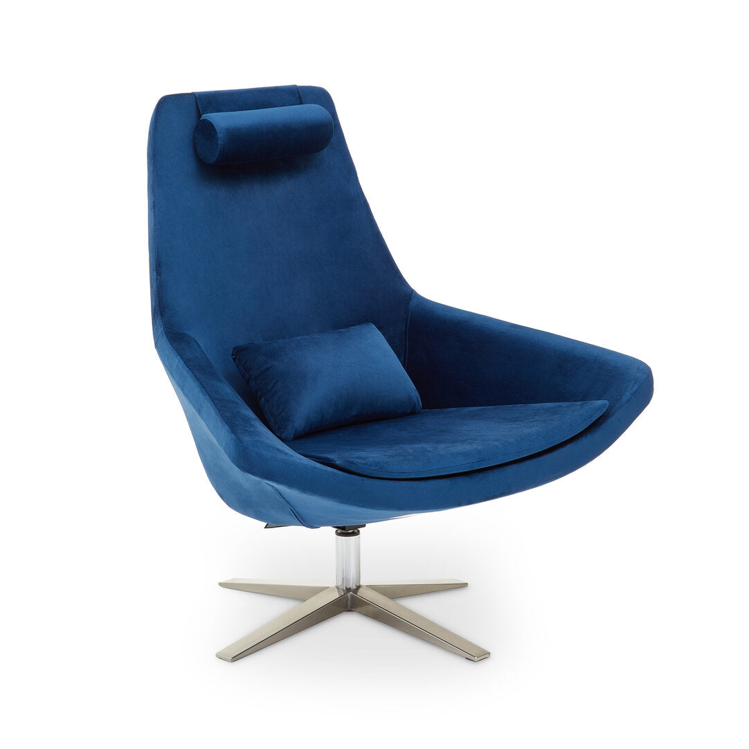 Savoy Navy Velvet Armchair