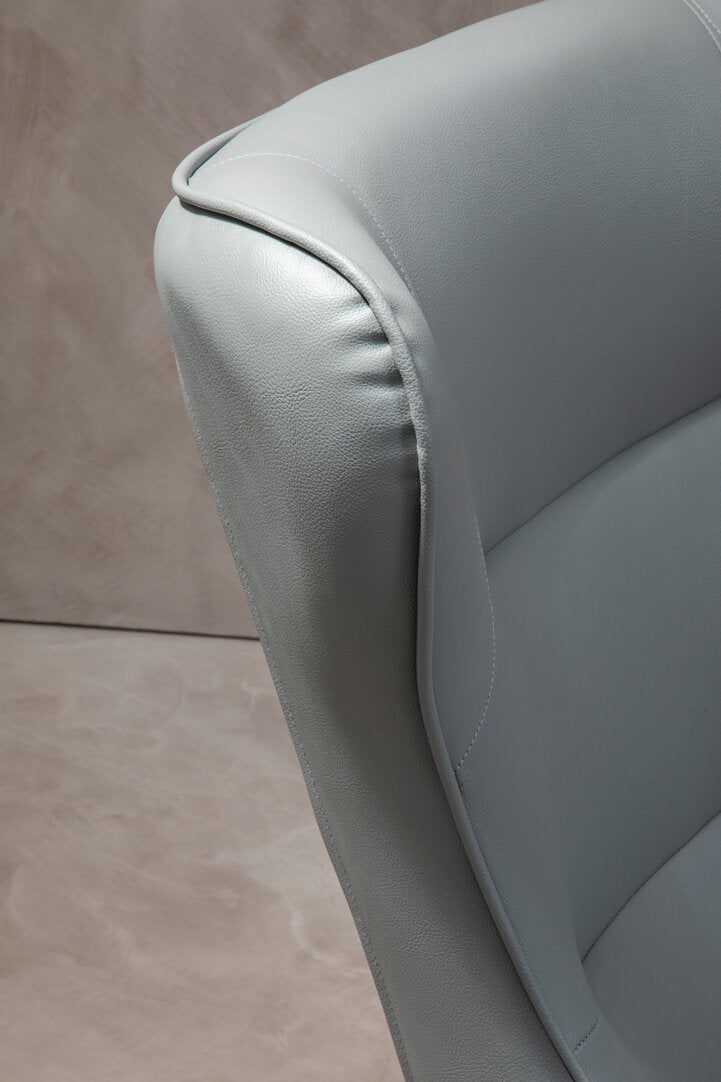 Verona Grey Armchair And Footstool