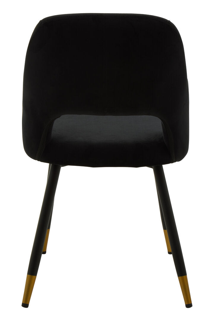 Florence Black Velvet Dining Chair