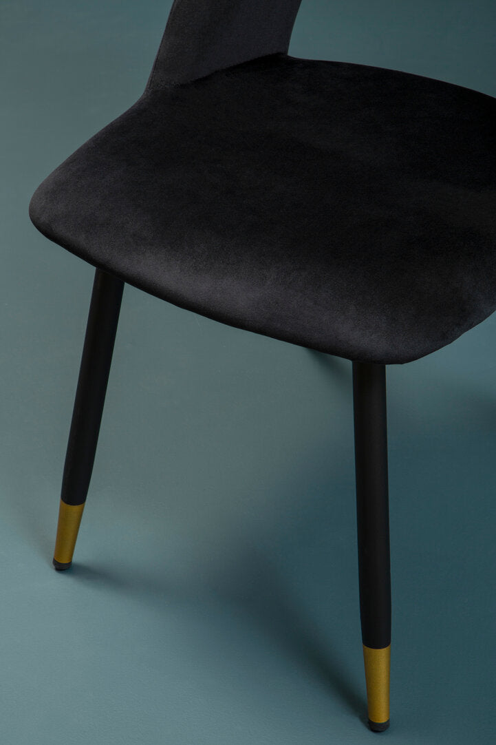 Florence Black Velvet Dining Chair