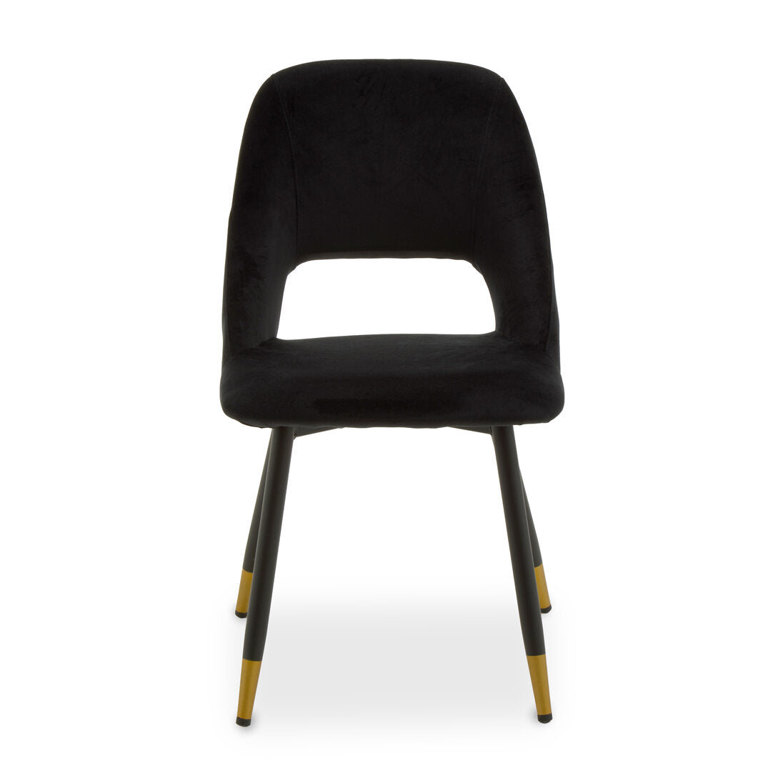 Florence Black Velvet Dining Chair