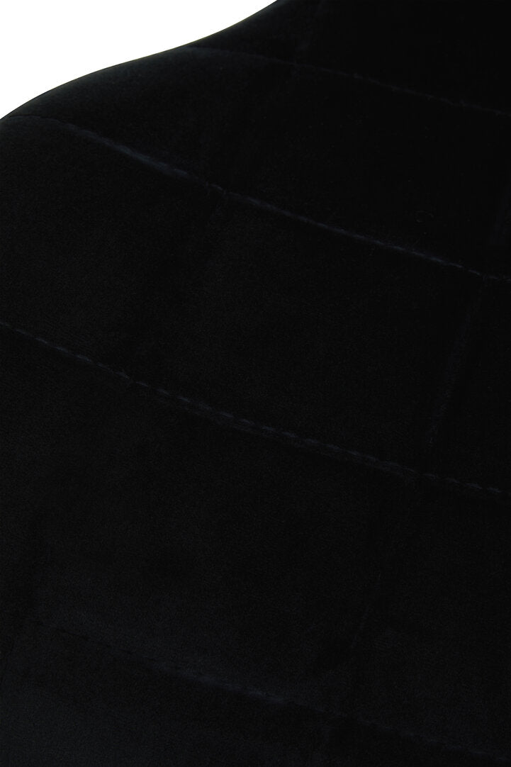 Amalfi Black Velvet Bar Chair